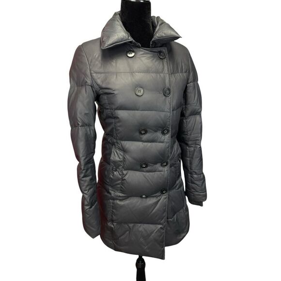 Theory Black Down Puffer Coat Jacket Medium Parka Size M - Picture 4 of 16